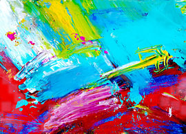 Abstract painting  by Claudia Gründler