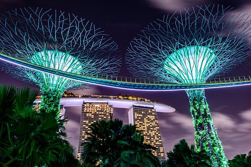 Singapore bij nacht