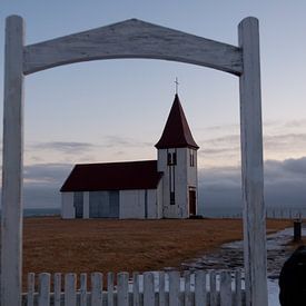 IJslands kerkje van Anita van Hengel