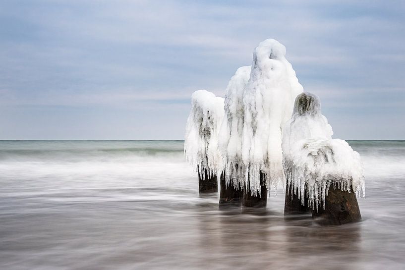 Winter an der Küste der Ostsee bei Kühlungsborn von Rico Ködder