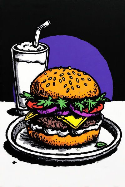 Burger-Genuss von OMG Art