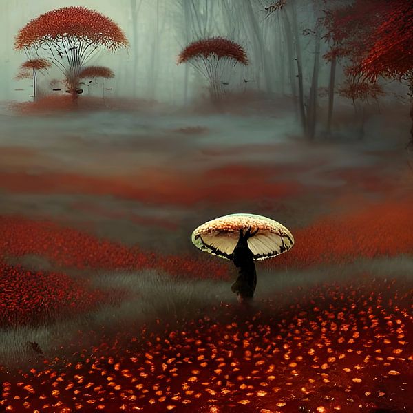Japan mushroom by BuntZwerg-Art