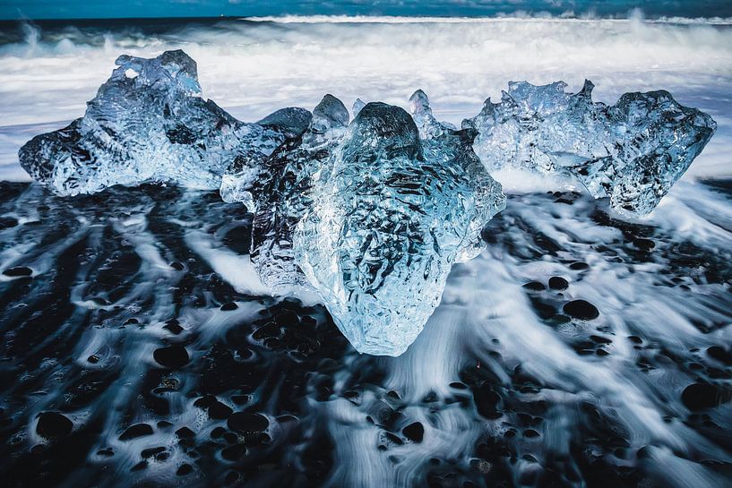 Beautiful ice blocks in Iceland by Roy Poots
