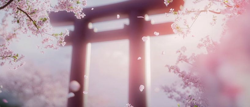 Cherry blossom torii by Poster Art Shop