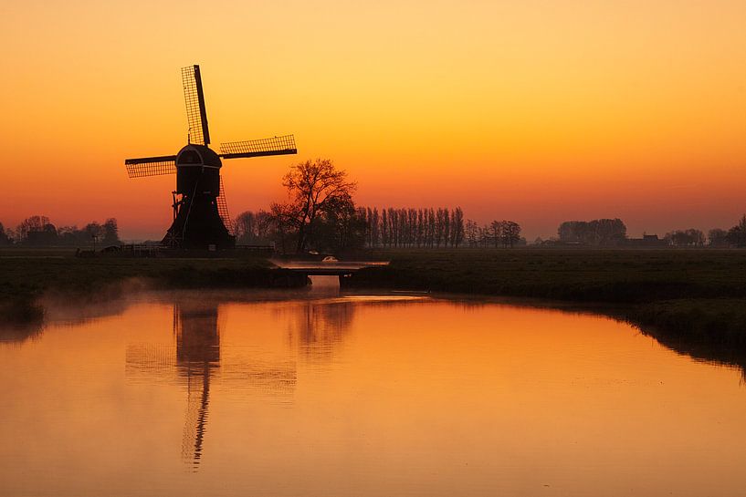 Mühle bei Sonnenaufgang von Halma Fotografie