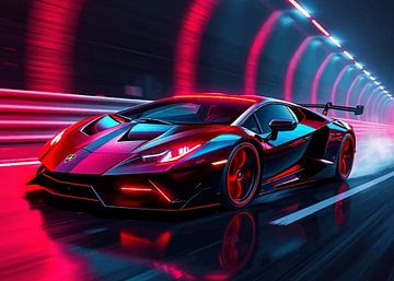 Lamborghini Sesto Elemento Neon 10 van MIROKKU