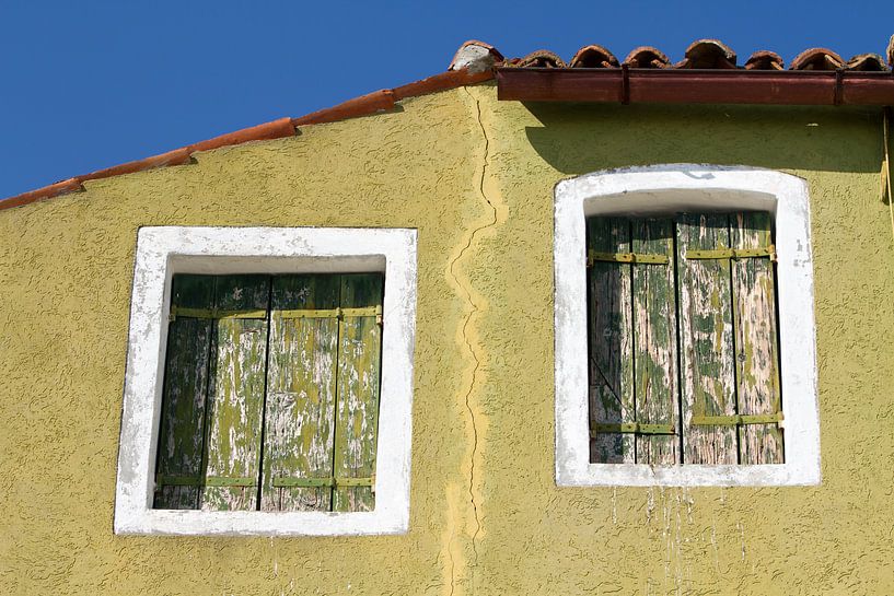 VENEDIG BURANO bunte Häuser und Fenster - the crack von Bernd Hoyen
