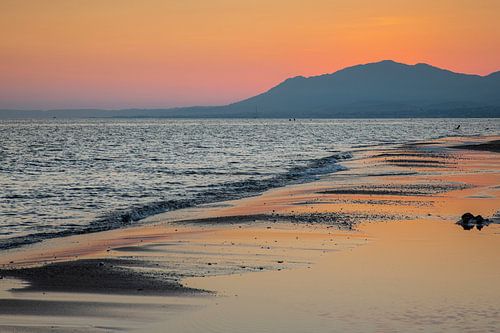 Landschap van de Alboránzee,Spanje, met uitzicht op Gibraltar