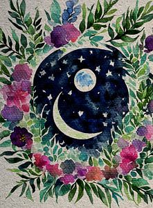 Boho Moon mit Girlande Nr.11 | The Bohemian Vintage Collection