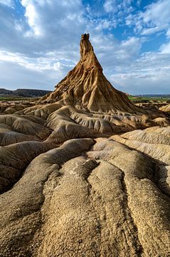 Cabezo de Castildetierra in de Bardenas Reales (Spanje) van Kees Kroon