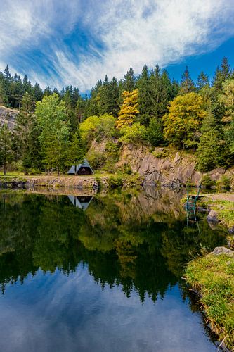 Herfstidylle op de Rennsteig