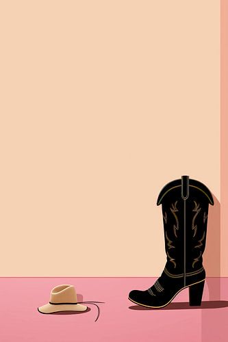 Cowboylaars en -hoed