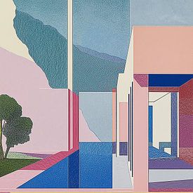 Pastel Facade by Artclaud