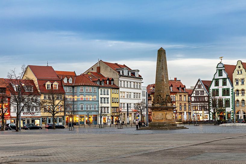 Het oude stadscentrum van Erfurt van Roland Brack