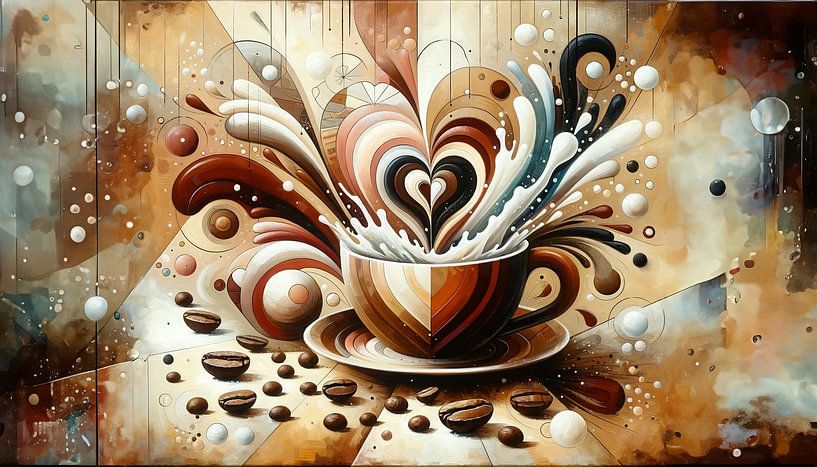 Schwerelose Kaffeekunst in Mokkatönen von artefacti