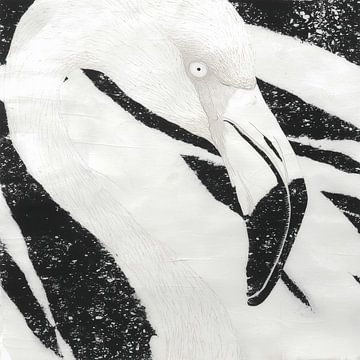 Moderner Flamingo von Chromatic Storm Studio