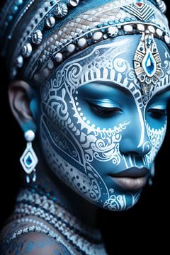 African Blue Odyssey von PixelMint.