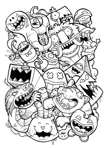 Monster Mash-Up von Pixelkaiju