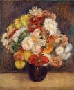 Blumenstrauß aus Chrysanthemen, Auguste Renoir von Meisterhafte Meister Miniaturansicht