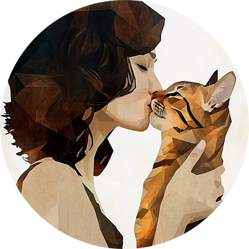 Kitty ik hou van je #kat van JBJart Justyna Jaszke