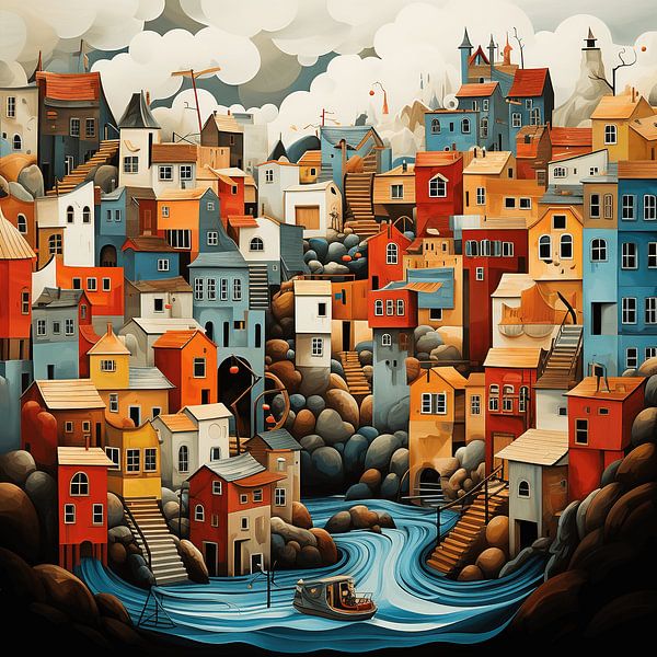 Dreamlike Town by Art Lovers