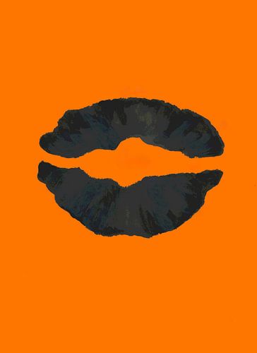 Opvallende oranje kus
