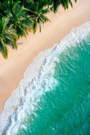 Tropischer Strandtraum mit Palmen von Poster Art Shop