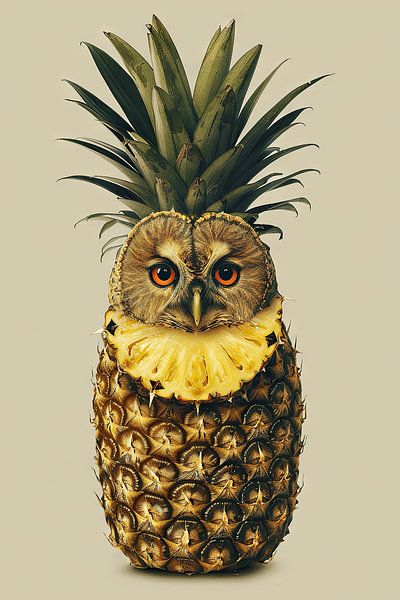 Pineapple owl by Poster Art Shop