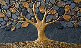 Golden Tree of Life by Wall Wonder