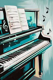 Modernes Klavier mit Noten von Imperial Art House