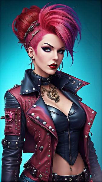 Steampunk Woman XVI von DeVerviersBelgium