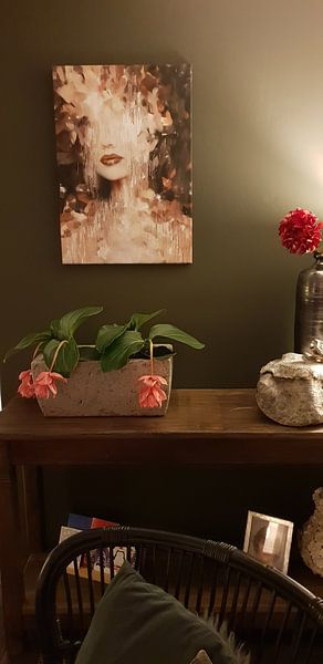 Customer photo: Fierce by Jacky, on canvas