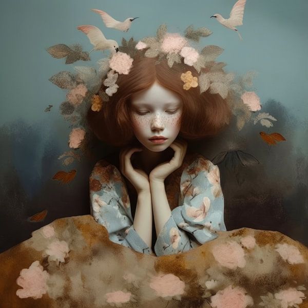 Portrait &quot;I'm a dreamer&quot; by Carla Van Iersel