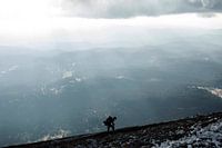 Climbing a mountain