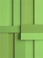 Minimal Art: Abstrakte Formen auf Leinen in Apfelgrüntönen