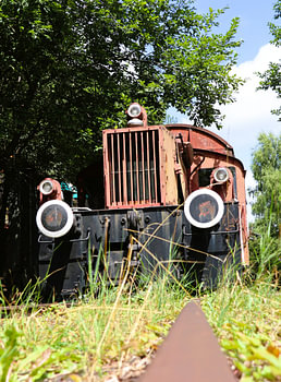 Petit train de service abandonné