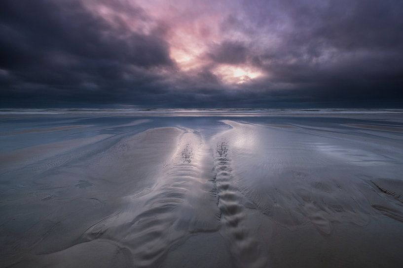Gezeitenstrom - Nordseestrand Terschelling von Jurjen Veerman
