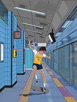 cyber punk subway
