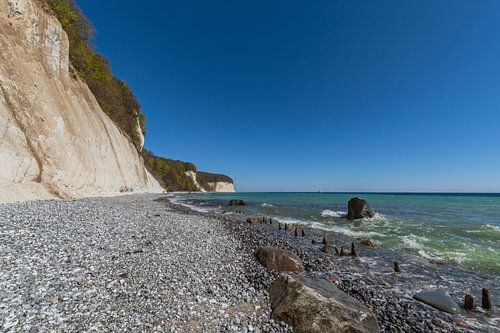 Krijtrotsen, kust bij Stubbenkammer bij Sassnitz