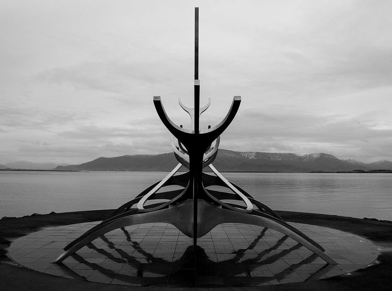 Symmetrical artwork near Reykjavik by Ronn Perdok