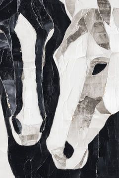 Paire de chevaux marbrés