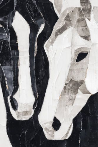 Marmoriertes Pferdepaar