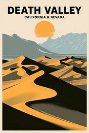 Death Valley, California & Nevada by Poster Art Shop