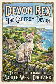 Le chat Devon Rex sur Ted Decker