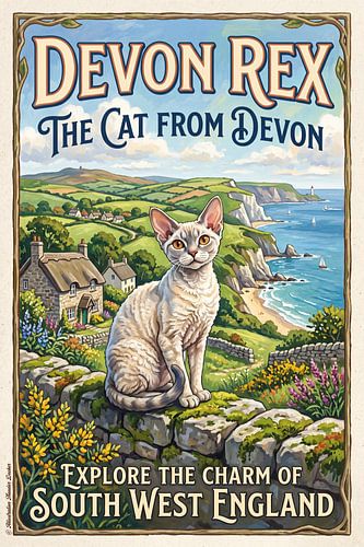 The Devon Rex cat