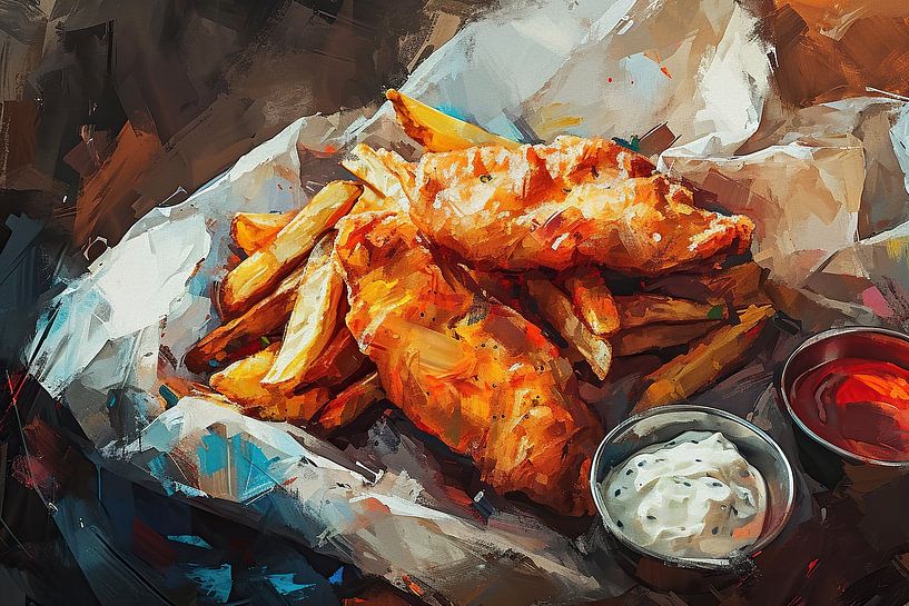 Fish &amp; Chips van ARTEO Schilderijen