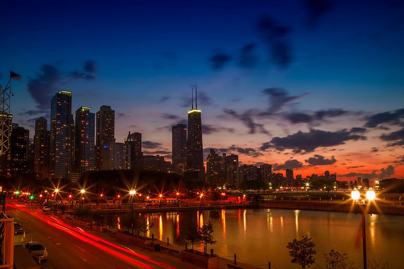 CHICAGO Sonnenuntergang von Melanie Viola