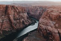 Zonsondergang Colorado River Horseshoe Bend Arizona | foto print