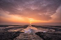 Zonsopkomst over de Dollard bij Punt van Reide