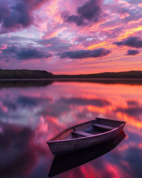 Rustende pols van het meer van fernlichtsicht